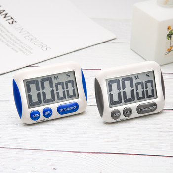 Digitalni kuhinjski timer s LCD zaslonom, baterijsko napajanje, plastično kućište, pravokutnog oblika