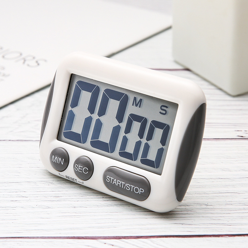 Digitalni kuhinjski timer s LCD zaslonom, baterijsko napajanje, plastično kućište, pravokutnog oblika