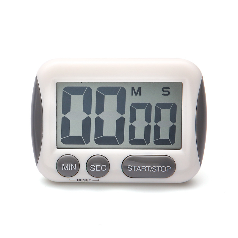 Digitalni kuhinjski timer s LCD zaslonom, baterijsko napajanje, plastično kućište, pravokutnog oblika