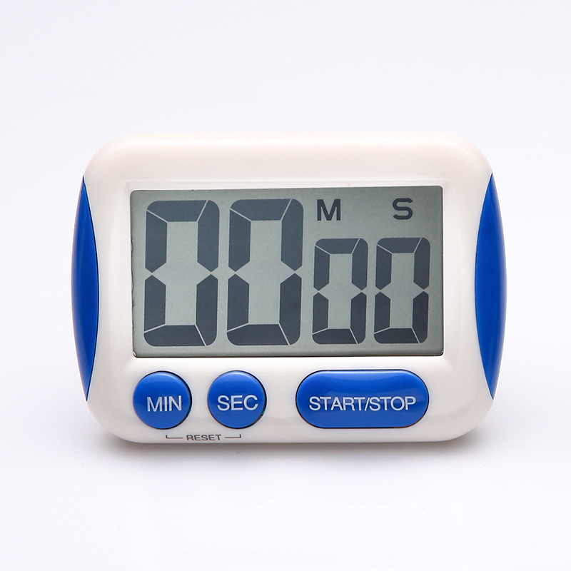 Digitalni kuhinjski timer s LCD zaslonom, baterijsko napajanje, plastično kućište, pravokutnog oblika