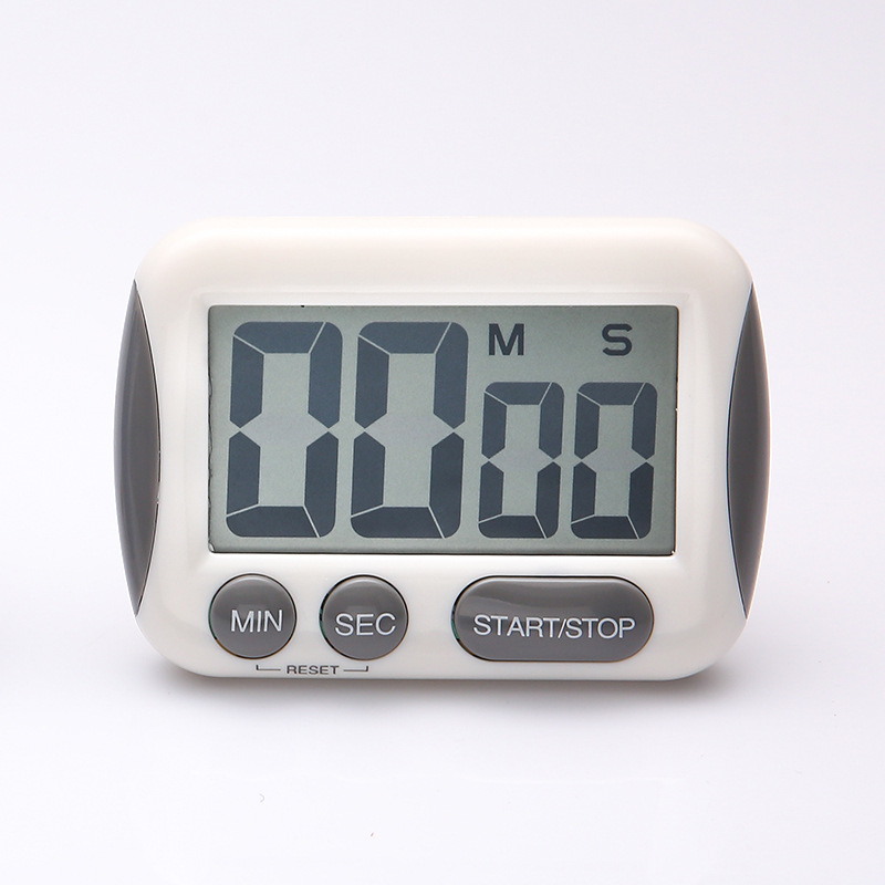 Digitalni kuhinjski timer s LCD zaslonom, baterijsko napajanje, plastično kućište, pravokutnog oblika