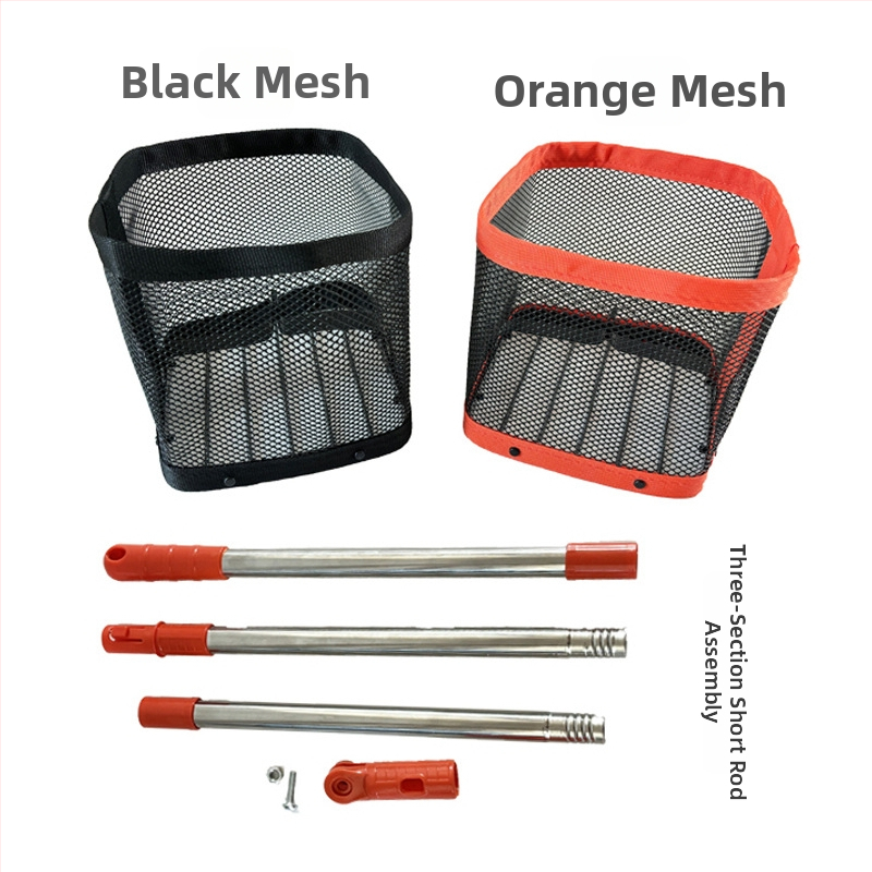 Zberač loptičiek na stolný tenis, prenosný, teleskopická sieť s košíkom na zber