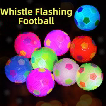 LED λαμπερή μπάλα από βινύλιο με σφυρίχτρα, φωτεινή στο σκοτάδι, κατάλληλη για ηλικίες 15–35 ετών, 3C: παιχνίδια άνω των 14 ετών