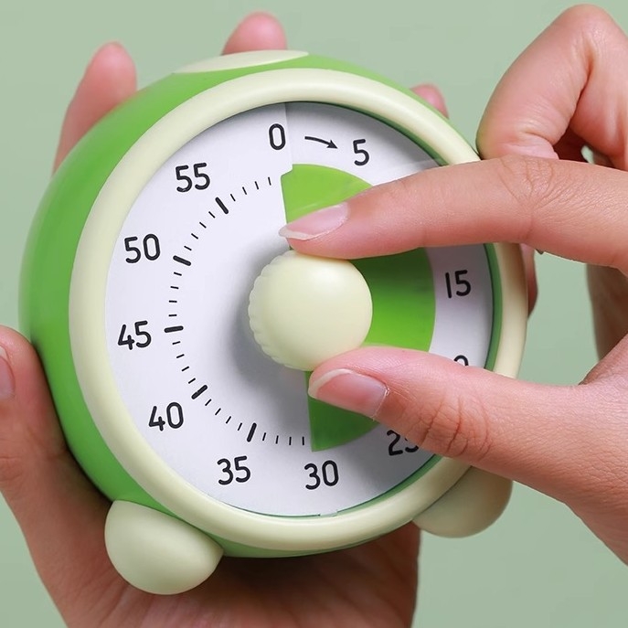 Elektronički kuhinjski timer s digitalnim zaslonom, ABS kućište, baterijsko napajanje, kružnog oblika