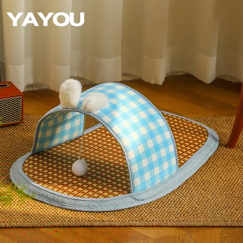 Котешко гнездо с ратанова подложка и пяна – гнездо за домашни любимци, марка Ya you, произход Zhejiang