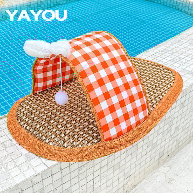 Котешко гнездо с ратанова подложка и пяна – гнездо за домашни любимци, марка Ya you, произход Zhejiang