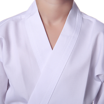 Judo uniforma, pamukasta tkanina, 76% pamuk, podstava od pamukove smese 86% pamuka, jednobojni uzorak, kratki rukav