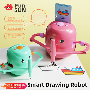 Edukativni pametni automatski robot za crtanje za dob 3-8 godina — stroj za učenje, električno, plastika, bez memorije
