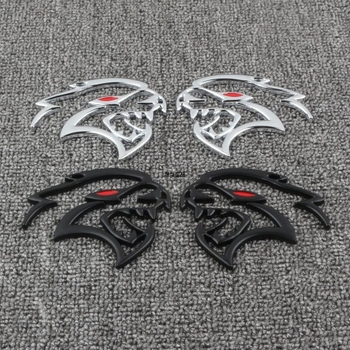 Стикер за емблема Dodge Challenger SRT Hellcat – персонализиран, 3D материал, модел 992, самозалепващ монтаж, Shengyi