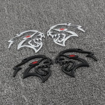 Стикер за емблема Dodge Challenger SRT Hellcat – персонализиран, 3D материал, модел 992, самозалепващ монтаж, Shengyi