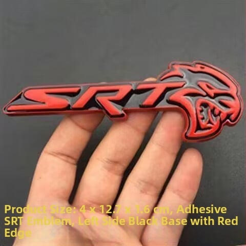 Стикер за емблема Dodge Challenger SRT Hellcat – персонализиран, 3D материал, модел 992, самозалепващ монтаж, Shengyi