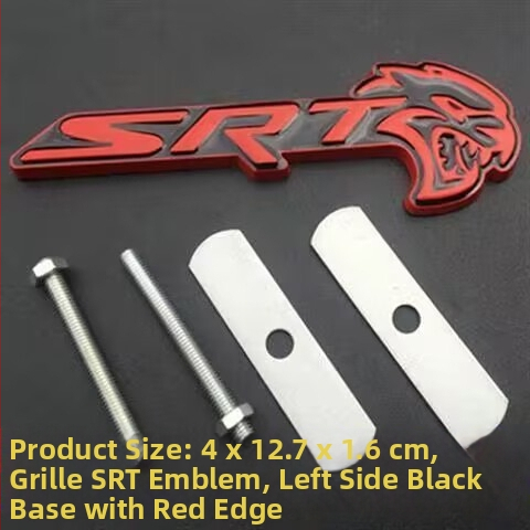 Стикер за емблема Dodge Challenger SRT Hellcat – персонализиран, 3D материал, модел 992, самозалепващ монтаж, Shengyi