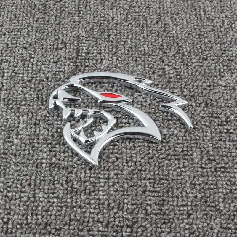 Стикер за емблема Dodge Challenger SRT Hellcat – персонализиран, 3D материал, модел 992, самозалепващ монтаж, Shengyi