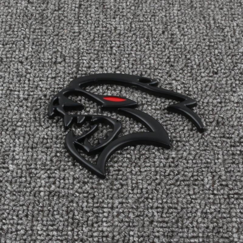 Стикер за емблема Dodge Challenger SRT Hellcat – персонализиран, 3D материал, модел 992, самозалепващ монтаж, Shengyi