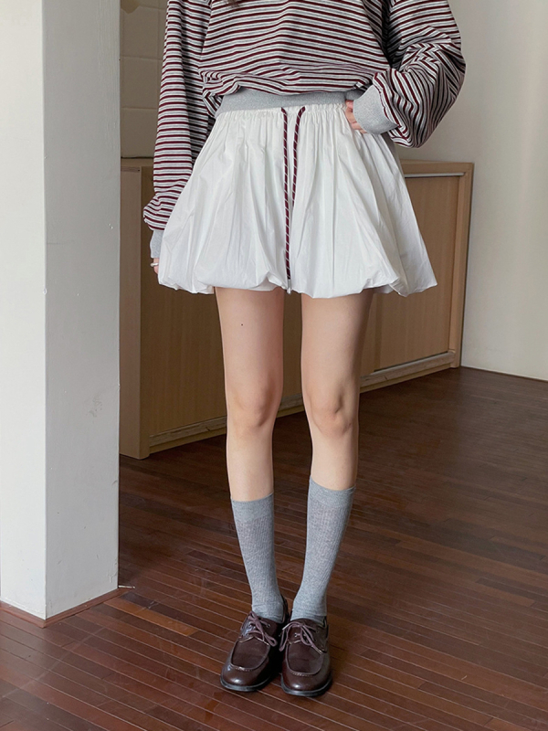 Pamučna A-linija suknja, korejski stil, mikroelastična, 95% pamuka, proljeće 2026