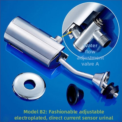 TEGREE TG-735 Ploché montovaný indukčný senzor pisoára, DC napájanie, tlak vody 0,05–0,8 MPa, čas spláchnutia 6 s