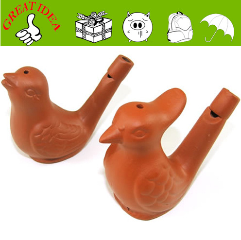 Ručna keramička okarina s oslikanom površinom i pastoralnim životinjskim motivima