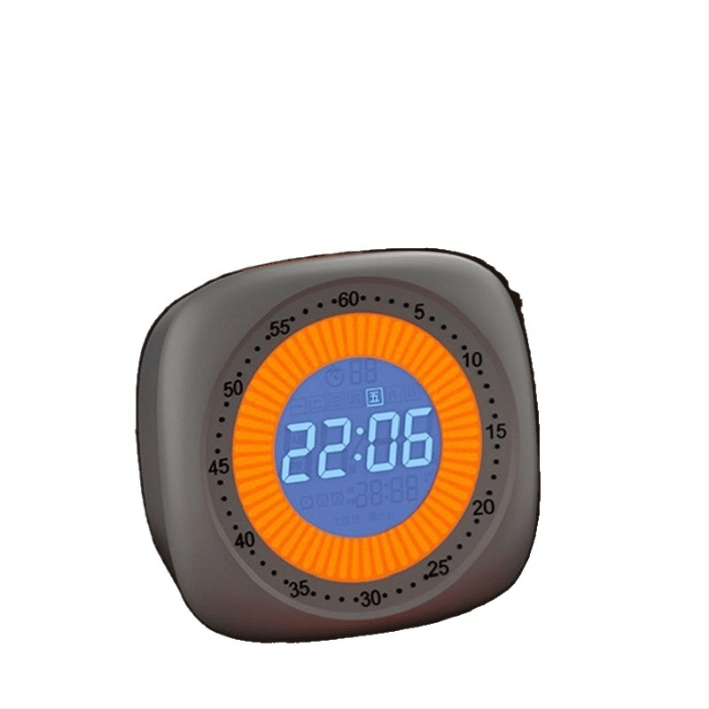 Desktop vizualni timer – dvostruki podsjetnik za učenje djece; Bantou Bear timer u obliku automobila, pokret svjetlosnog vala, pokazivač + brojčani prikaz, vanjsko napajanje.