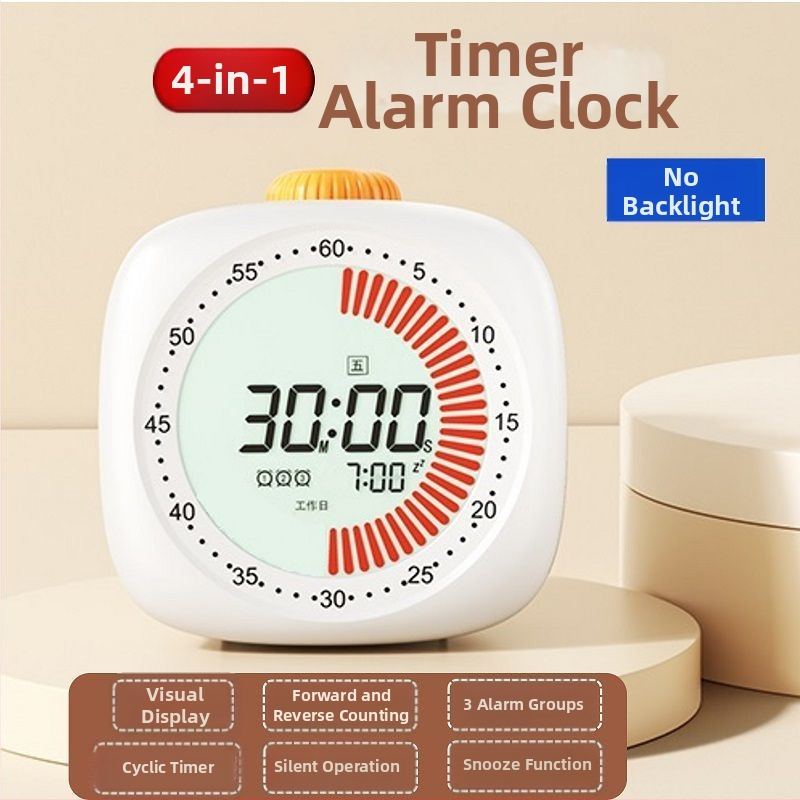 Desktop vizualni timer – dvostruki podsjetnik za učenje djece; Bantou Bear timer u obliku automobila, pokret svjetlosnog vala, pokazivač + brojčani prikaz, vanjsko napajanje.