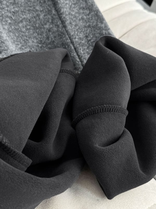 Γυναικεία παντελόνια φαρδιάς γραμμής, κορεατικού στυλ, με υψηλή μέση, χειμερινή έκδοση 2025, ύφασμα βαμβάκι-μαλλί-πολυεστέρας