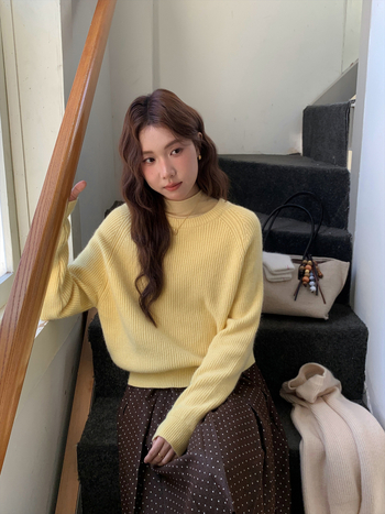 Γυναικείος πουλόβερ με κουκούλα από μαλλί-μίγμα, στρογγυλός λαιμός, μακριά μανίκια, καθημερινό μινιμαλιστικό στυλ