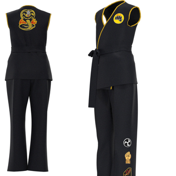 Nibaizi dječja taekwondo uniforma za cosplay – unisex trening odjeća od poliestera, za djecu do 17 godina, proljeće 2022