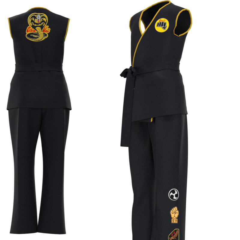 Nibaizi dječja taekwondo uniforma za cosplay – unisex trening odjeća od poliestera, za djecu do 17 godina, proljeće 2022