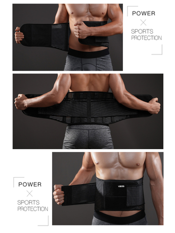 VBOSI Поясна защита – опора за кръста от полиестерно влакно за спортове на открито, баскетбол, бягане, колоездене и бойни изкуства