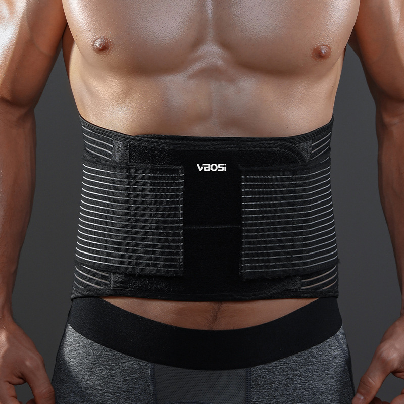 VBOSI Поясна защита – опора за кръста от полиестерно влакно за спортове на открито, баскетбол, бягане, колоездене и бойни изкуства