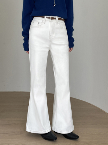 Ženske traperice Micro Flare 2.0, koreanskog stila, visokim strukom, slobodnog kroja, pamuk 70-80%