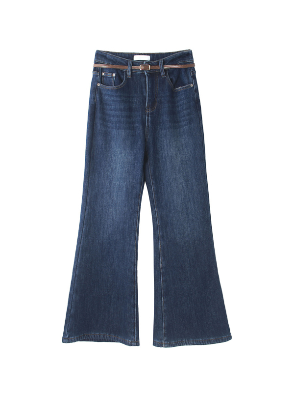 Ženske traperice Micro Flare 2.0, koreanskog stila, visokim strukom, slobodnog kroja, pamuk 70-80%