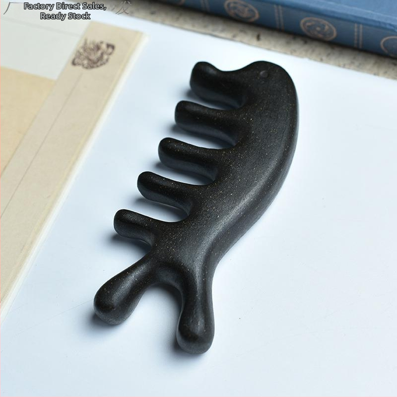 Drevený hrebeň na rast vlasov s masážou pokožky hlavy, parfumovaný, proti vypadávaniu vlasov, Polygonum multiflorum