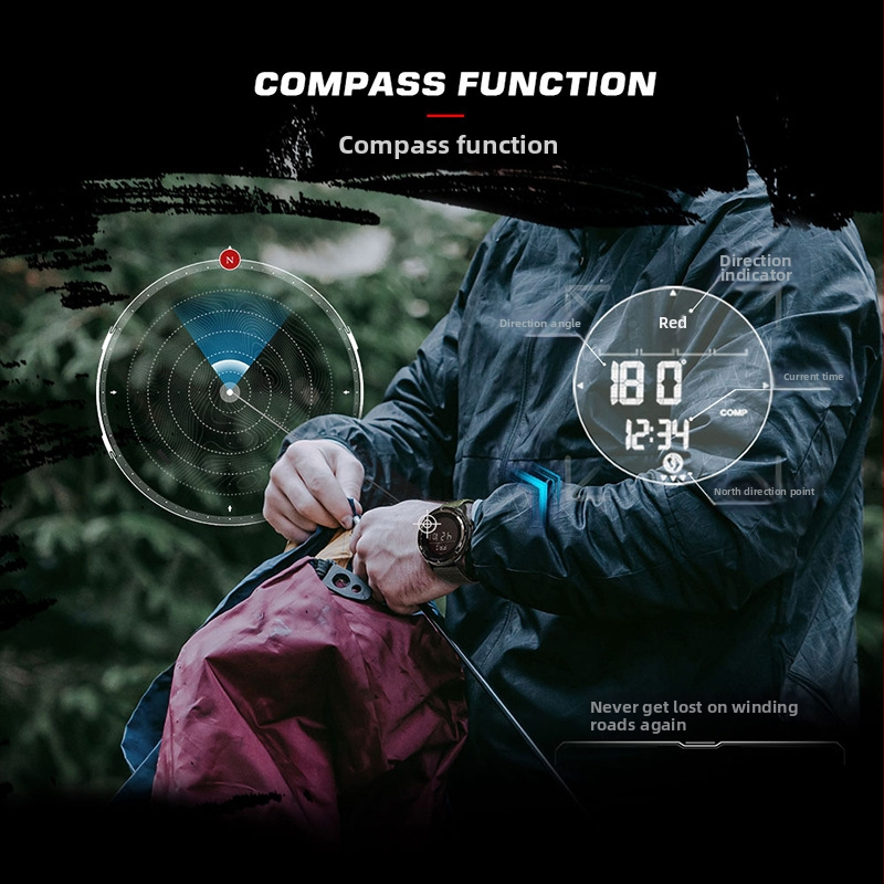 North Edge ψηφιακό εξωτερικό αθλητικό ρολόι με ηλεκτρονική κίνηση, αντοχή στο νερό μέχρι 50 m, κάσα από ανθρακονήματα, φωτιζόμενη οπίσθια λυχνία, κυκλικός καντράν με ορυκτό ενισχυμένο γυαλί