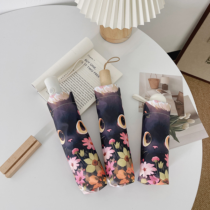 Shu yi trodjelni sklopivi kišobran s Impact Cloth 190t, vlaknaste rebra, čelična šipka