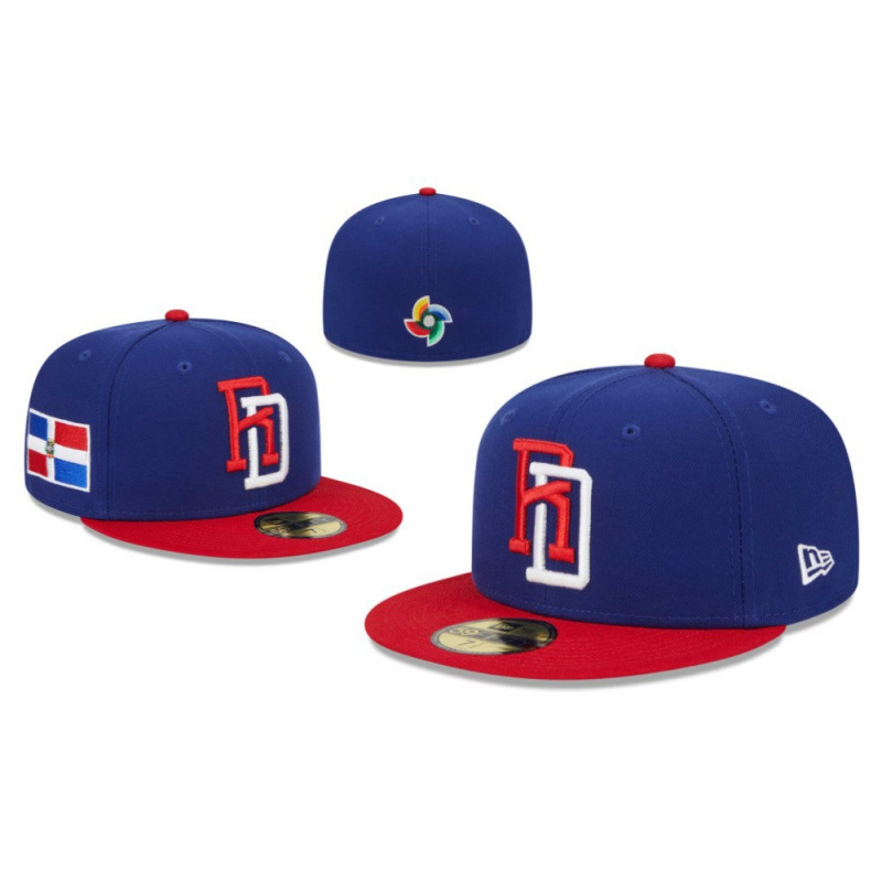 Доминиканска република отбора бродирана слънчева бейзболна шапка, лятна, унисекс, акрилно влакно, подплата акрил, подходяща за други спортове с топки