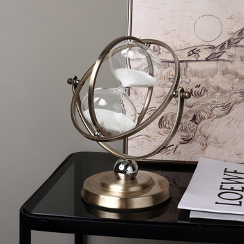 Clepsidră din sticlă, stil Nordic, lucrată manual, pandantiv decorativ pentru bibliotecă și mobilier TV