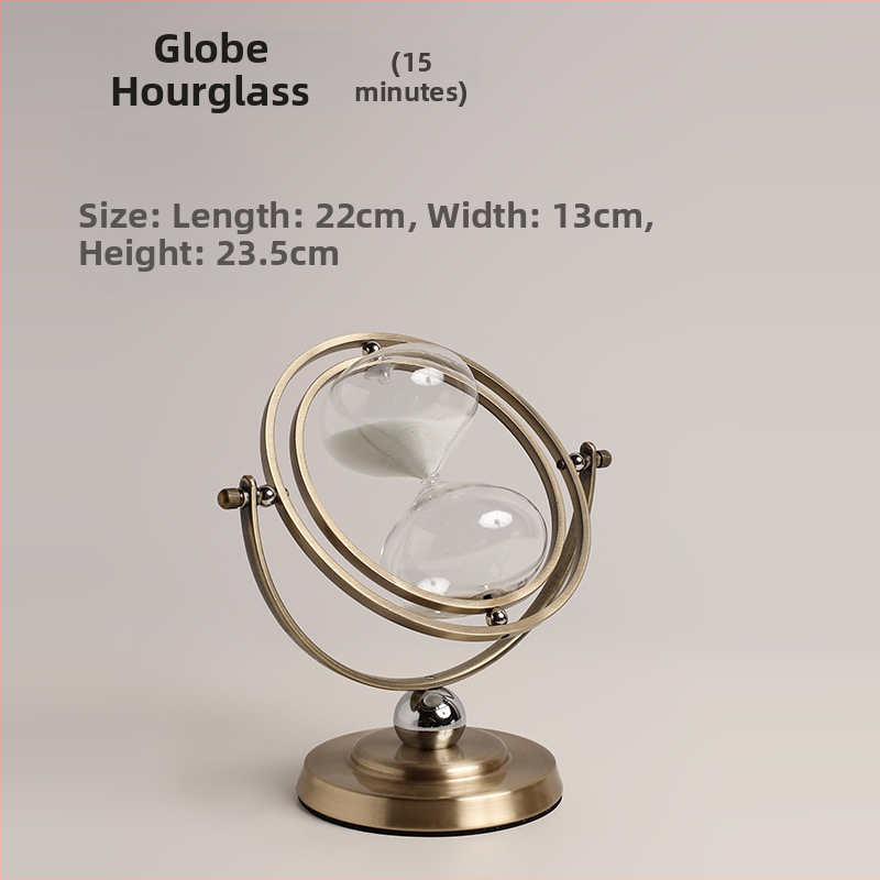Sklenený presýpací hodinový časovač, ručne vyrobený dekoratív prívesok pre knižnicu a televízny kabinet