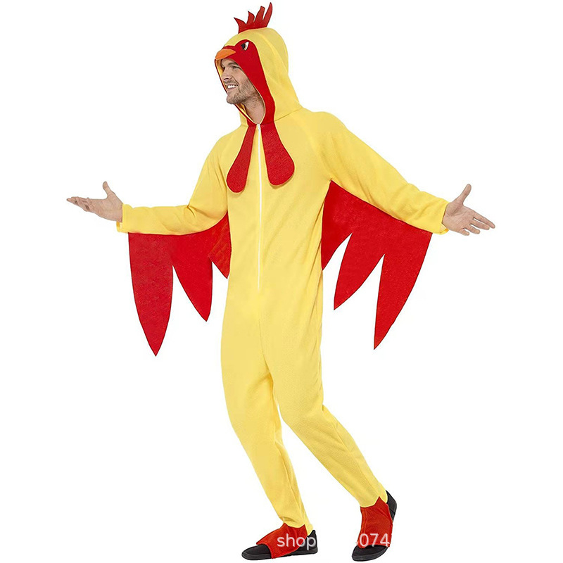 Cosplay kostim za Halloween za odrasle – kokoš ili pijetao, luksuzni ptičji kostim