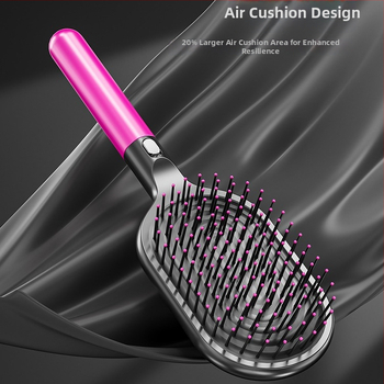 Női prémium hajkefe légpárnás párnázással, antisztatikus, fejbőr masszázs, otthoni használatra