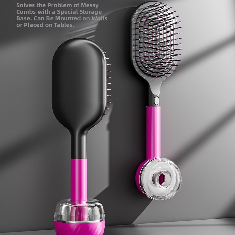 Női prémium hajkefe légpárnás párnázással, antisztatikus, fejbőr masszázs, otthoni használatra