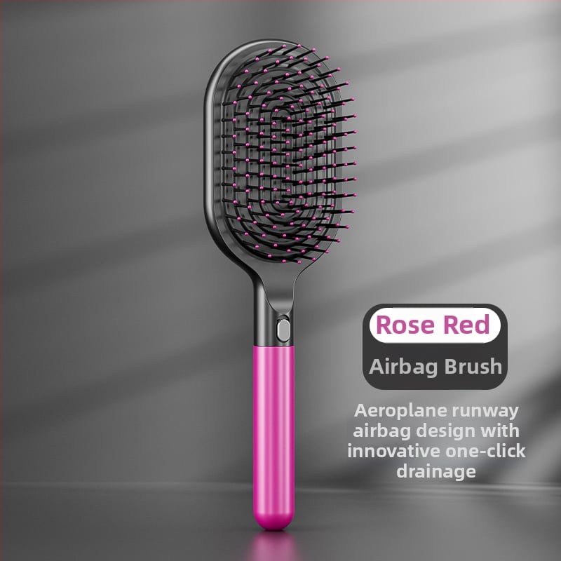 Női prémium hajkefe légpárnás párnázással, antisztatikus, fejbőr masszázs, otthoni használatra