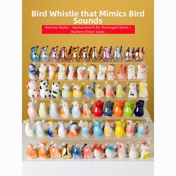 Porcelánová píšťalka na vodného vtáka s lanom, ozdoba zvieraťa podľa znamenia zverokruhu, roztomilý štýl, bežné balenie