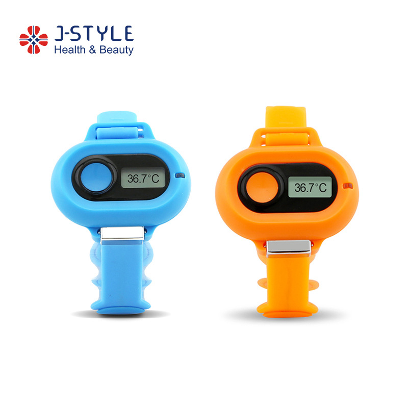 Brățară inteligentă de monitorizare a temperaturii bebelușului, afișaj AMOLED, curea din silicon, autonomie baterie 7–14 zile, pentru copii