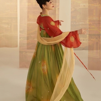 Ženski hanfu plesni kostim – šifon tkanina s elastanom, za folklorni ples, za žene 18–24 godina, proljeće 2025, šifra proizvoda Yh411245523