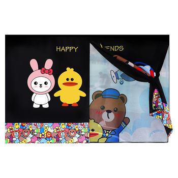 Perdea pentru geamul mașinii cu design desen animat – poliester, opac gros, tip suspensie, personalizabilă, compatibilitate generală