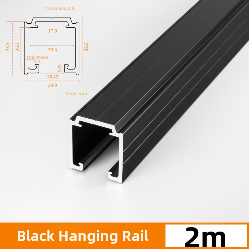 Kotač džepnih kliznih vrata — aluminijska legura, model kotača džepnih vrata, marka Yjx, debljina zida 2 mm, stil moderni minimalizam