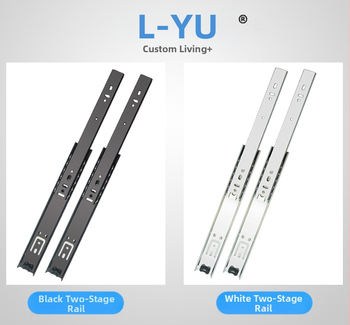 Dvojsekčná posuvná lišta pre klávesnice a zásuvky, oceľová s galvanizovanou povrchovou úpravou, model 3512