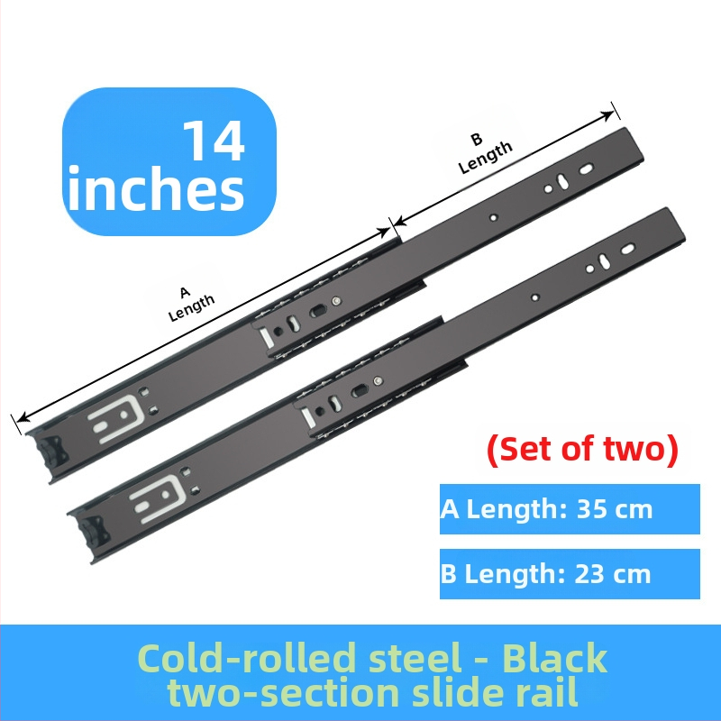 Dvojsekčná posuvná lišta pre klávesnice a zásuvky, oceľová s galvanizovanou povrchovou úpravou, model 3512