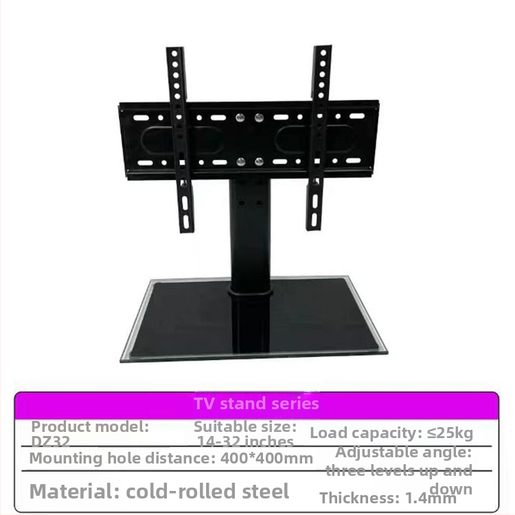 Držiak na televízor pre smart televízory, studená valcovaná oceľ, hmotnosť 10 kg, model 65
