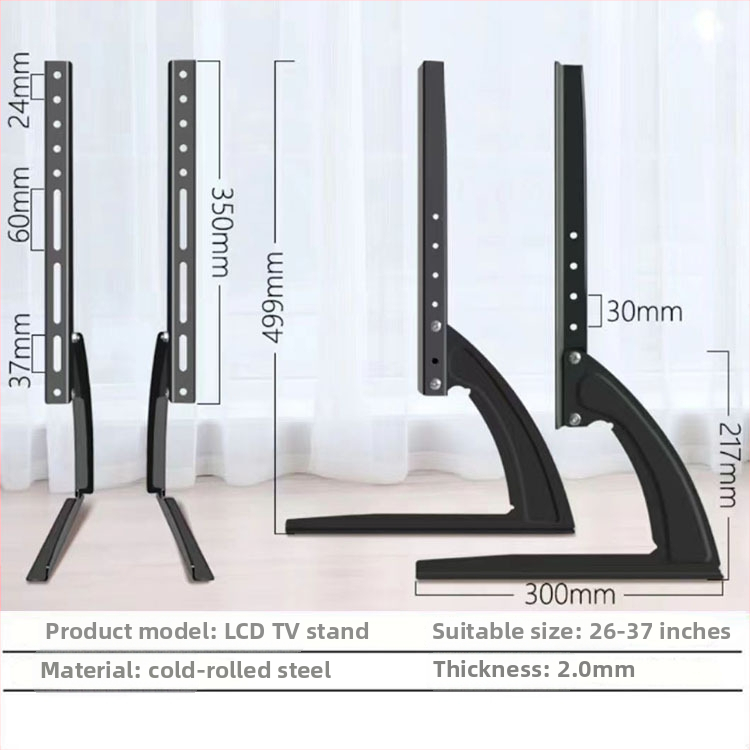 Držiak na televízor pre smart televízory, studená valcovaná oceľ, hmotnosť 10 kg, model 65